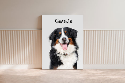 Tierportrait im Cartoon-Design