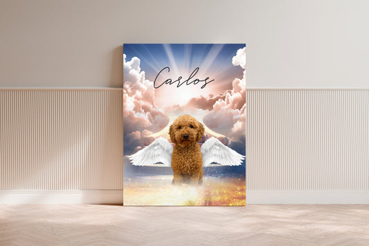 Tierportrait im himmlischen Engel-Stil