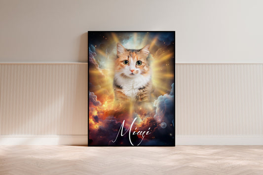 Tierportrait im Cosmos-Design