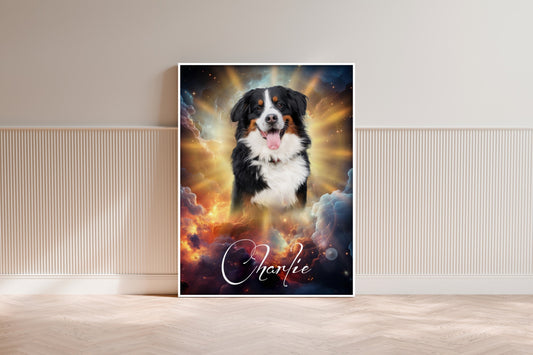 Tierportrait im Cosmos-Design