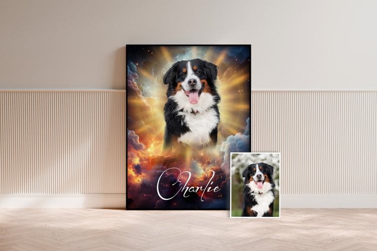 Tierportrait im Cosmos-Design