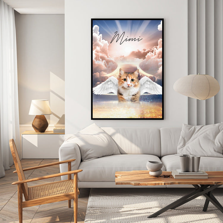 Tierportrait im himmlischen Engel-Stil